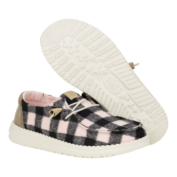 Wendy Buffalo Plaid - Pale Pink/Black