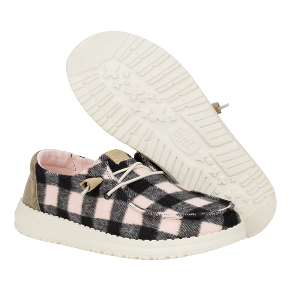 Wendy Buffalo Plaid - Pale Pink/Black