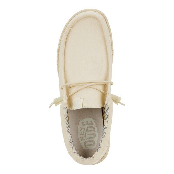 Wally Stretch Canvas - Stone White