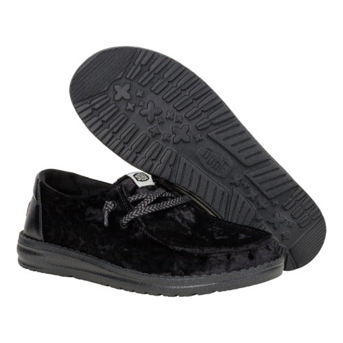 Wendy Crushed Velvet - Black/Black