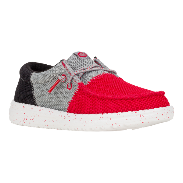 Wally Youth Tri Varsity Mesh - Red/Grey