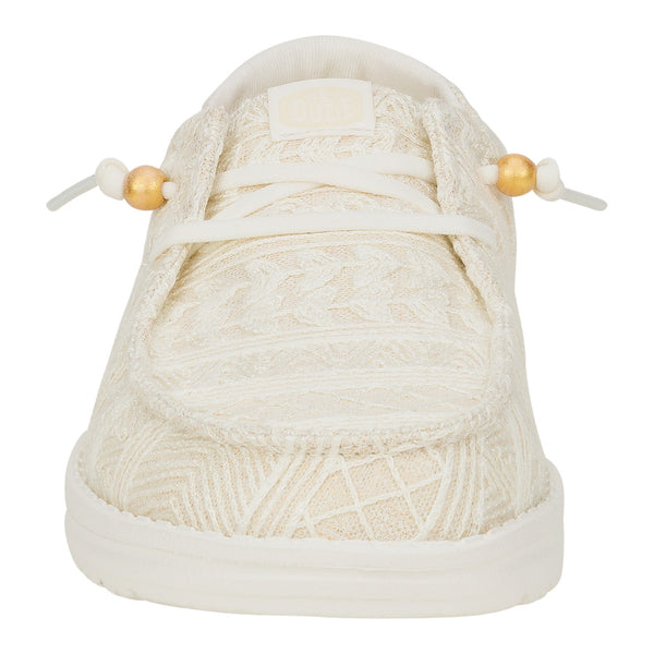 Wendy Crochet Lace - White/Gold