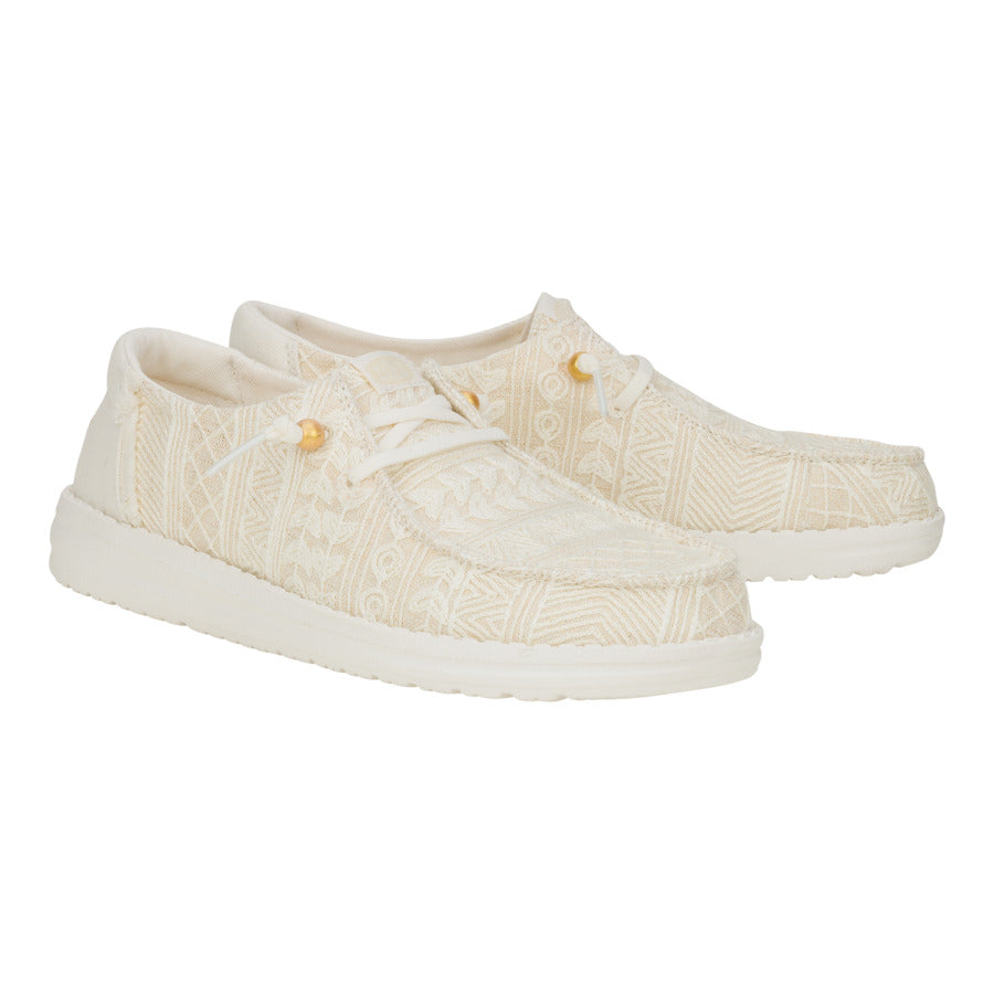 Wendy Crochet Lace - White/Gold