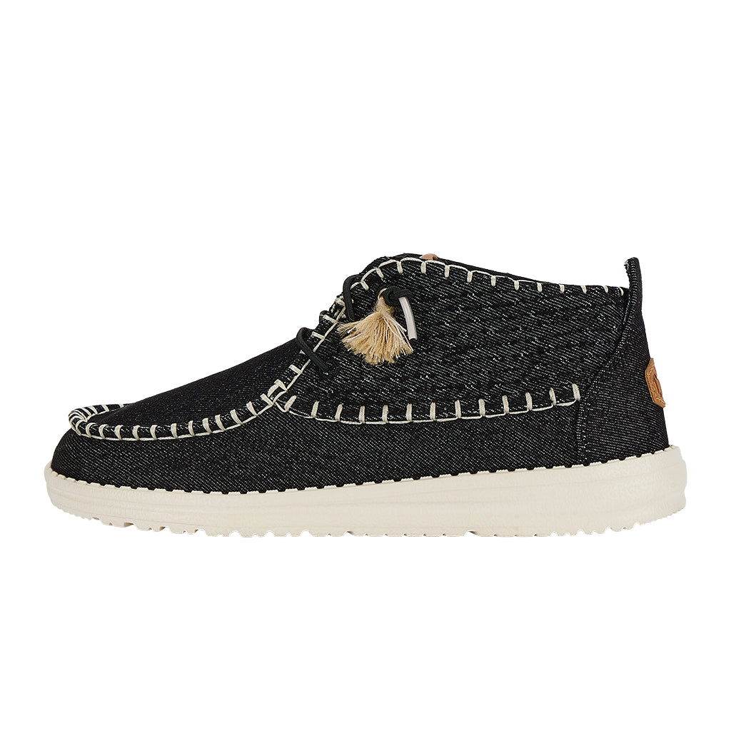 Wendy Mid Perf Canvas - Black