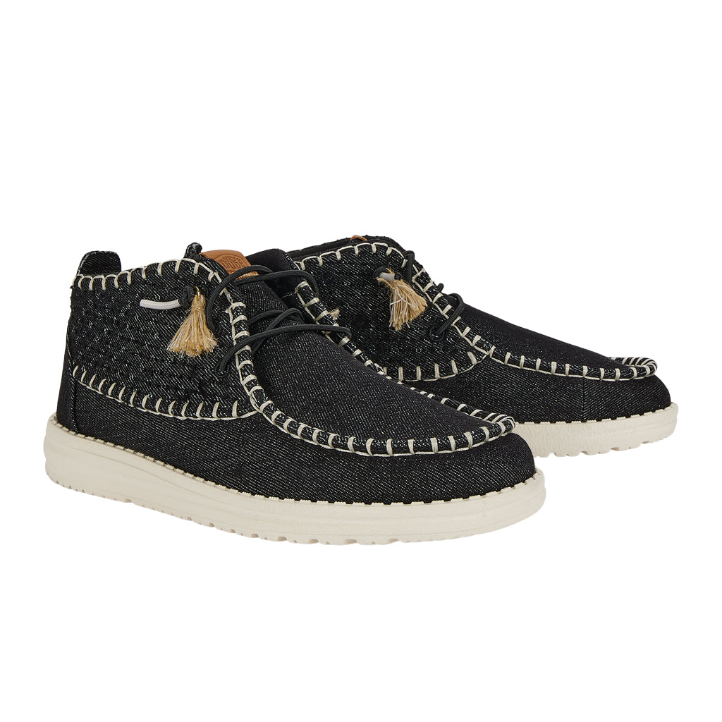 Wendy Mid Perf Canvas - Black