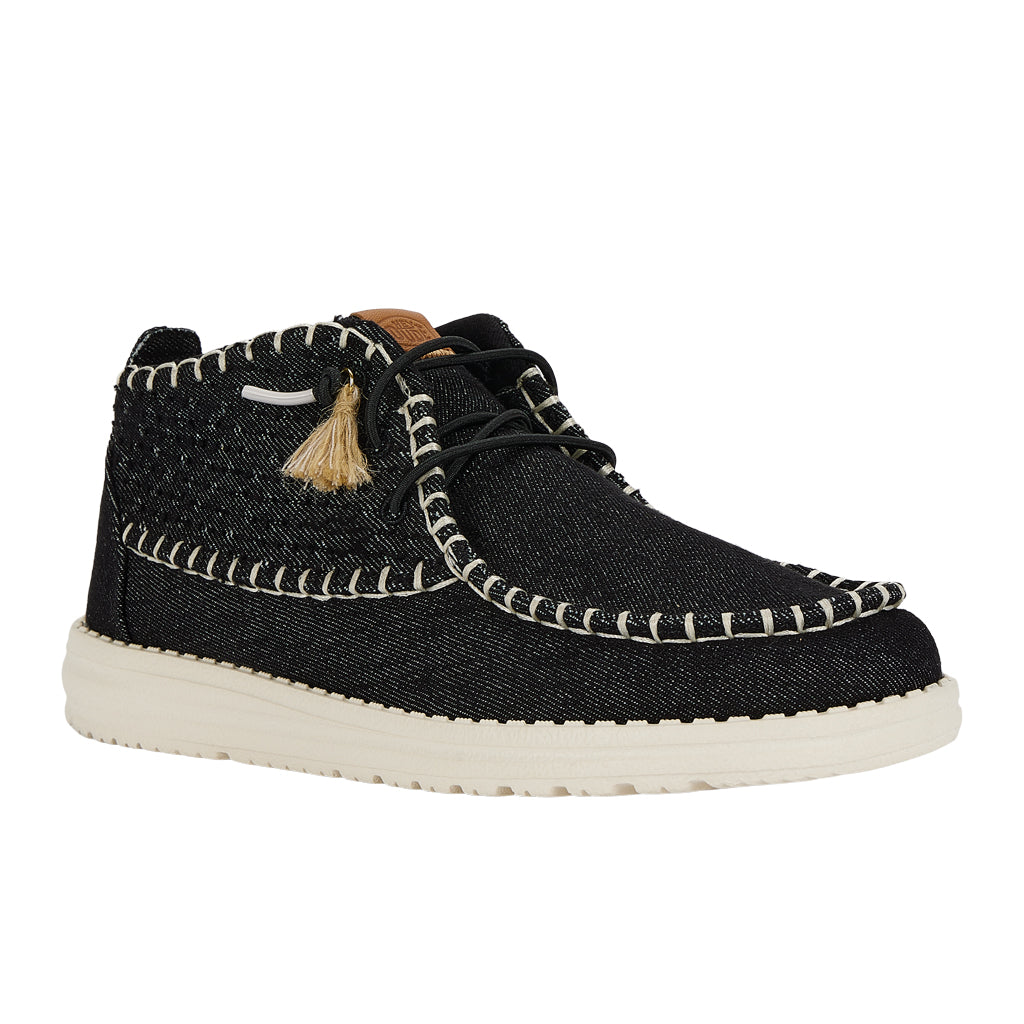 Wendy Mid Perf Canvas - Black